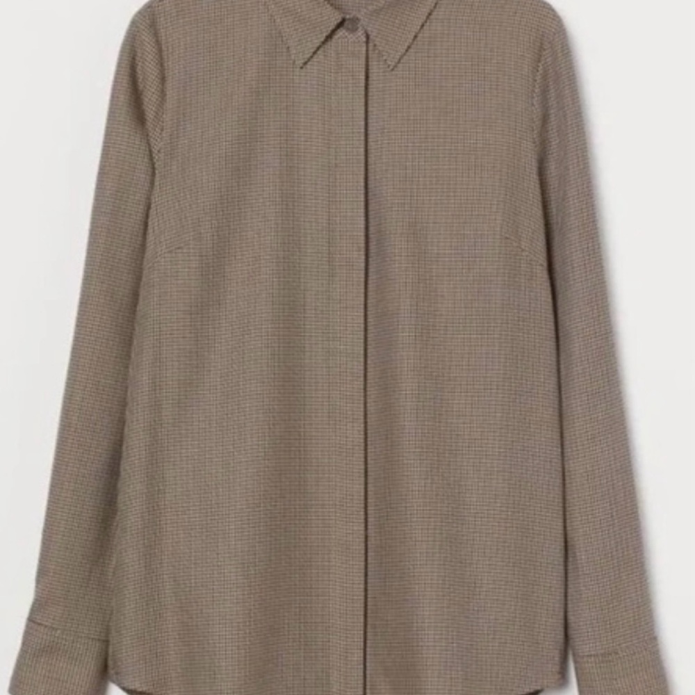 NWOT Womens H&M x Giuliva Checkered Shirt